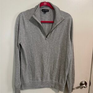 J. Crew Men's Gray Zip-Up Sweater
